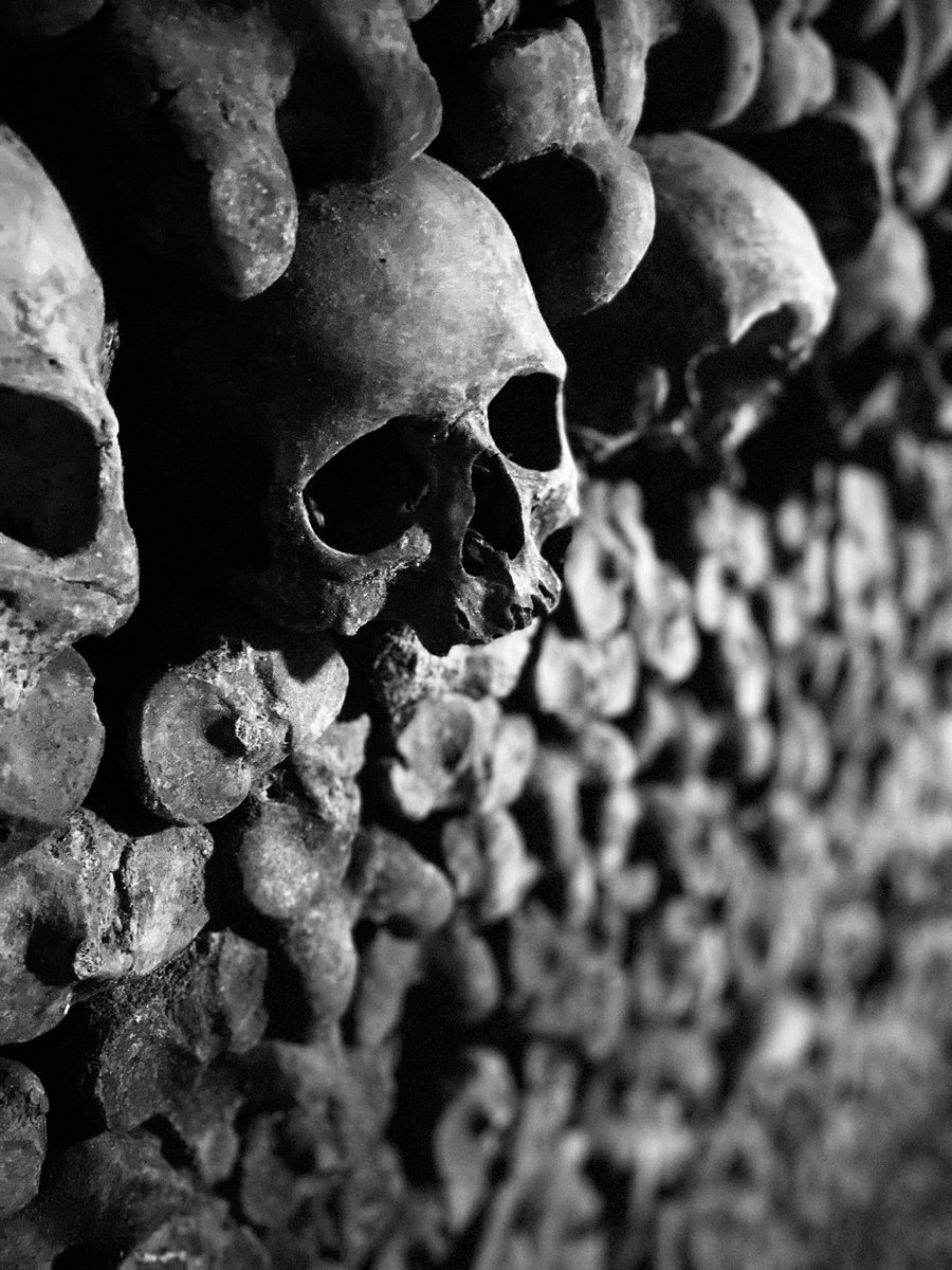 Ilsegret_'s tweet photo. Heute ein wenig Inspiration in den #katakomben von #paris geholt. Ab nächster Woche bringe ich dann hoffentlich wieder was aufs Papier :) #artistinparis #art #skulls https://t.co/9nQ3w3aeQH