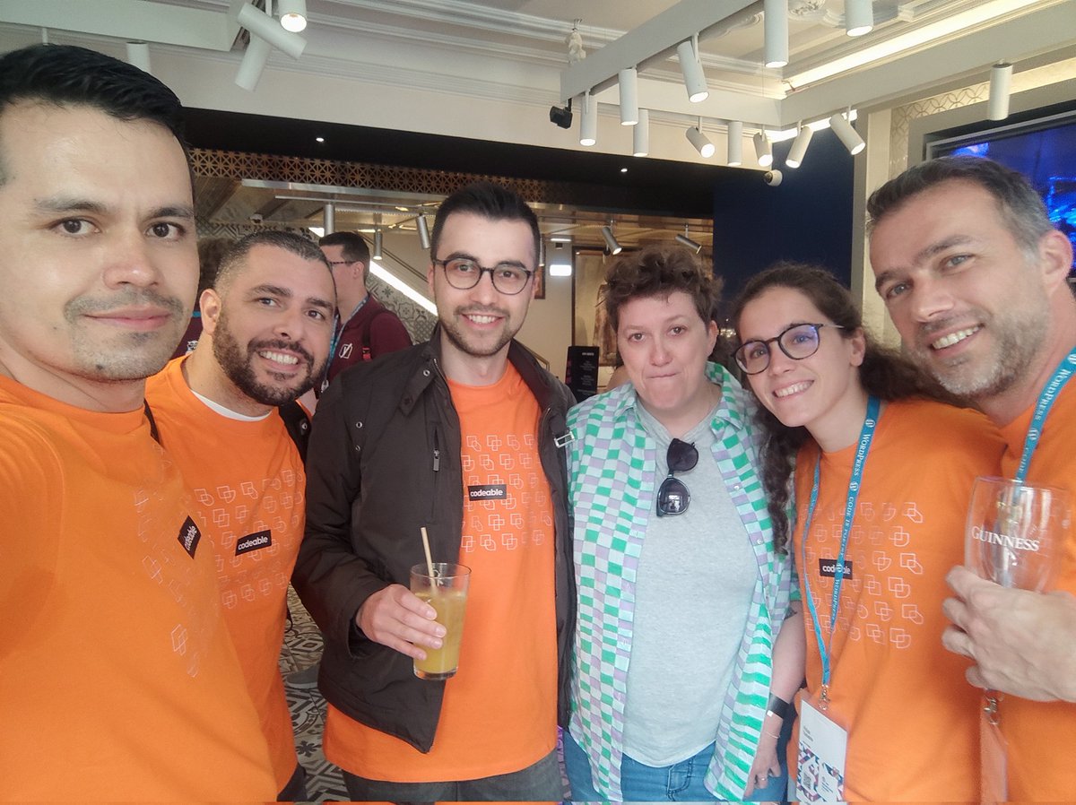 charlescifuente's tweet photo. Having more fun with colleagues #BuildWithHeart @codeablehq @WCEurope https://t.co/wiB3f6qLVV
