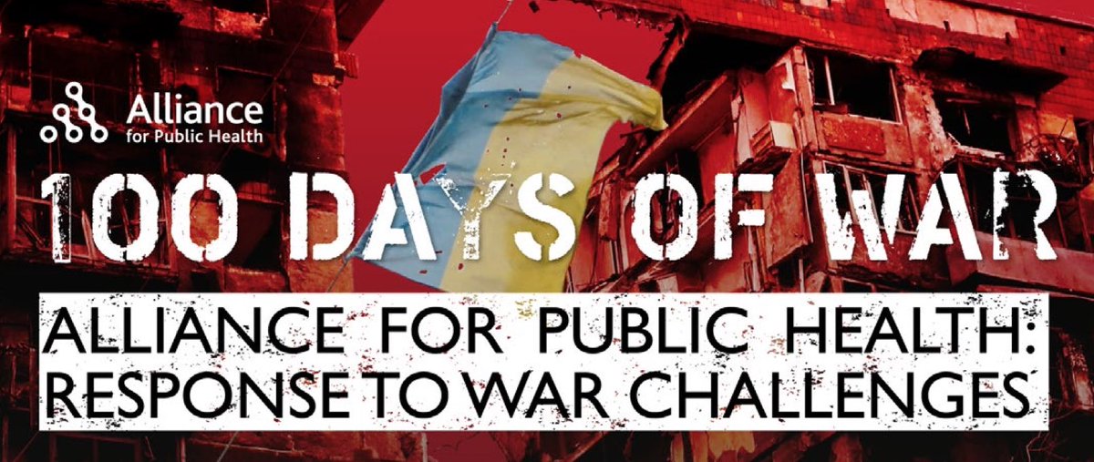 Today is 100th day of russian war against Ukraine. @AllianceForPH presents its report '100 days of war bit.ly/3aFRQuP We have losses. But we are fighting back. @PeterASands @DrTedros @USAmbKyiv @Winnie_Byanyima @JNkengasong