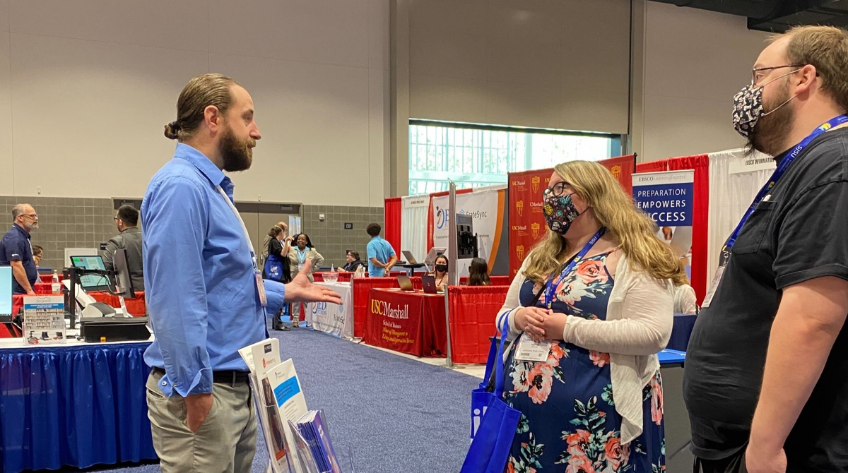 Palacelib's tweet image. We&apos;re attending the 2022 California Library Association Conference today. Thirty California libraries are live on The Palace Project platform right now, providing a wealth of free ebooks and audiobooks to their patrons. Learn more: thepalaceproject.org
#CLA2022Conference @dpla