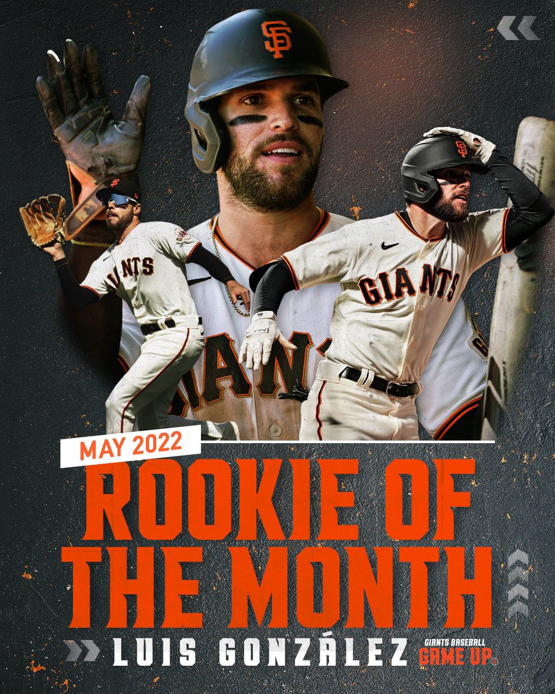 SFGiants on X: Bend the knee for King Luis 👑 Congrats to Luis González on  being named the National League Rookie of the Month for May. #SFGiants