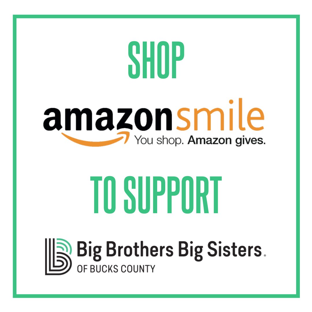 Designate Big Brothers Big Sisters of Bucks County as your Amazon Smile recipient! When you use this FREE service while you shop at amazon.com/smile, money is donated back to our cause! Even the smallest donations help our mission of creating and supporting one-to-one  ...