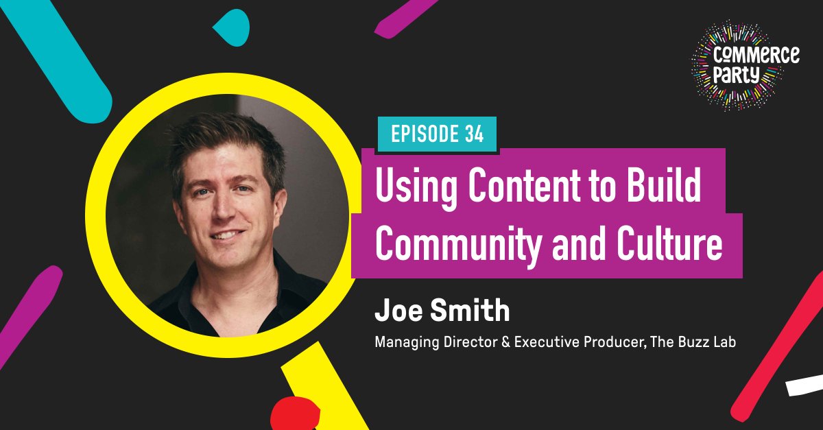 ShipperHQ's tweet image. What better way to kick off the weekend than by listening to the latest episode of #CommerceParty podcast? Tune in as we talk all things content, community, and culture with Joe Smith @thebuzzlab 👇

hubs.ly/Q01cP-lQ0