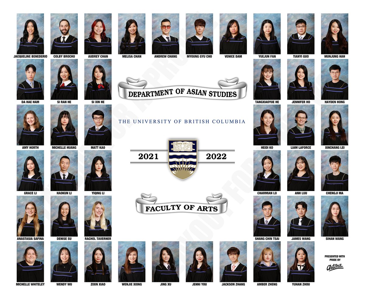 UBCAsianStudies's tweet photo. To #UBCASIA graduating class of 2022,
A final huge congratulations on your graduation! We are so proud of you, and excited for all that’s to come next for you! #TuumEst
Click to read UBC Asian Studies Class of 2022 Graduates Yearbook: https://t.co/eHufZYw55g https://t.co/IV62LbQcAT