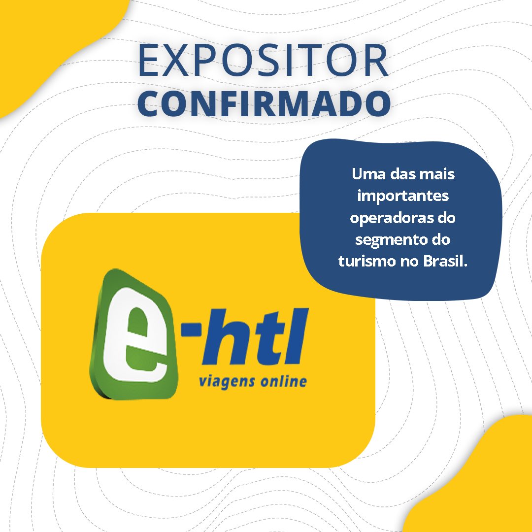 btmbrazil's tweet photo. A E-HTL Viagens Online, uma das mais importantes operadoras do segmento do turismo no Brasil, é um dos expositores confirmados na 11ª Brazil Travel Market 2022, que acontece nos dias 20 e 21 de outubro, em Fortaleza. https://t.co/NPe5spO22F