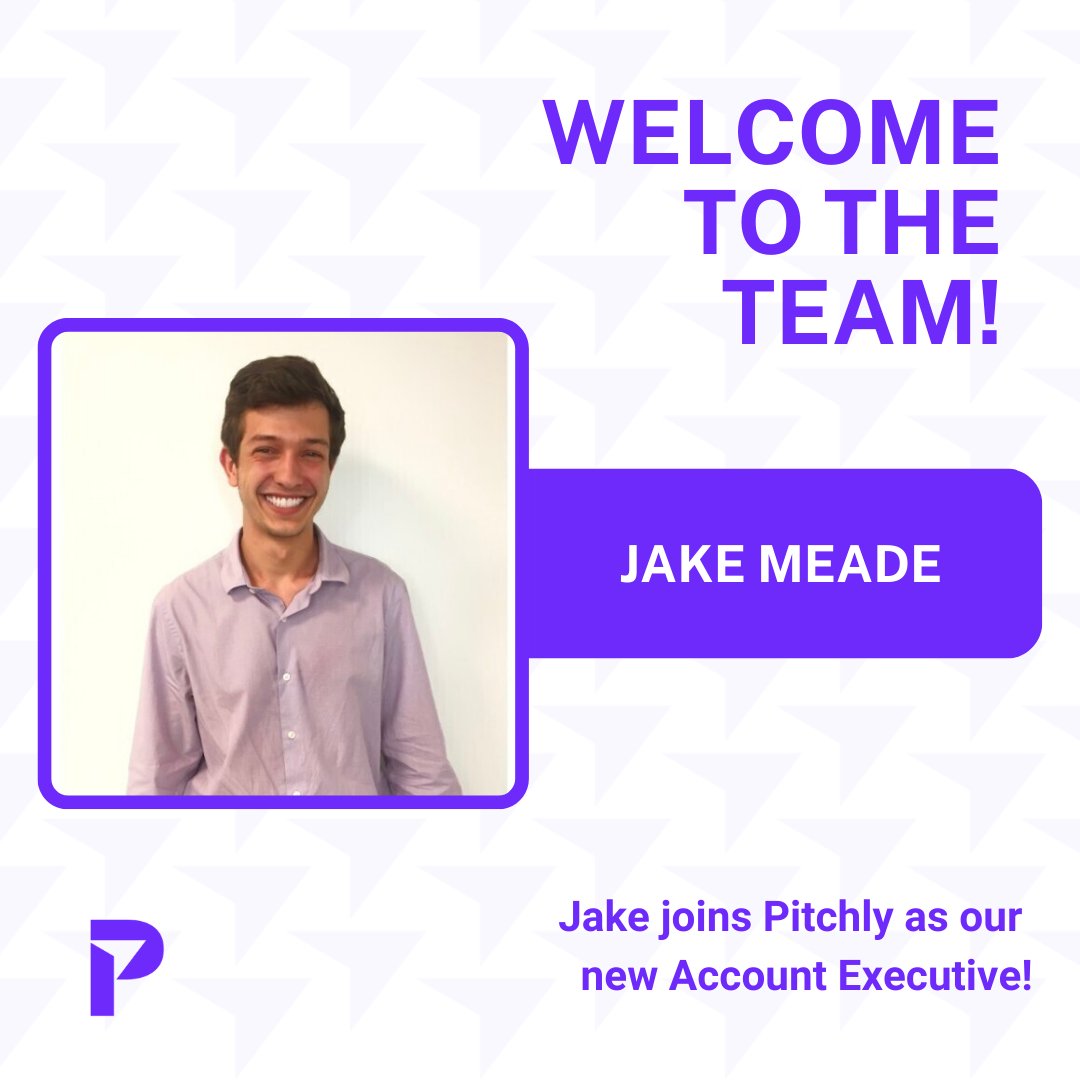 pitchlyinc's tweet image. The sales team just got a little bigger - Jake Meade joined us as a new Account Executive! 

The momentum from continuing to bring on new expert team members is gearing us up for the biggest year of growth that Pitchly has ever experienced! #dataenablement #datastrategy #startup