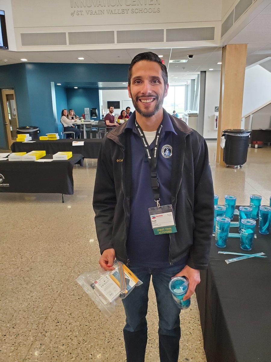 RockCSCO's tweet photo. Congratulations to our first raffle winner, Scott Hopkins! Scott won his choice of awesome prizes (he picked Raspberry Pi) AND a Rock CS cup AND free registration for #RockCS23 for himself &amp; a friend. How? By being one of the first 100 people who registered for #RockCS22! https://t.co/h9Pd3qjE4V