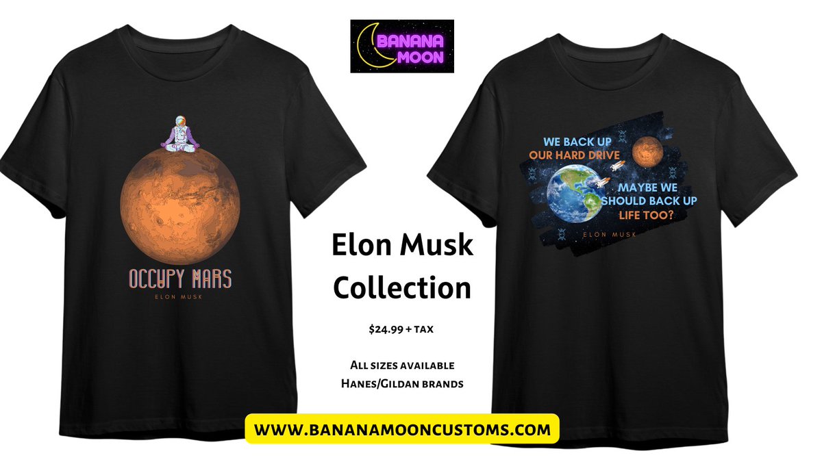 In #musk we trust 💪 #elonmusk #collectiontees 

Shop now: bananamooncustoms.com
