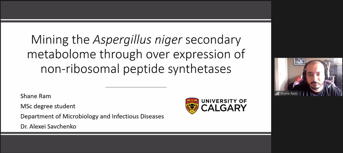 CanFunNet's tweet photo. Shane Ram is highlighting how mining Aspergillus nigers secondary metabolome provides opportunities to explore A. niger biosynthetic potential https://t.co/QMstisfObx