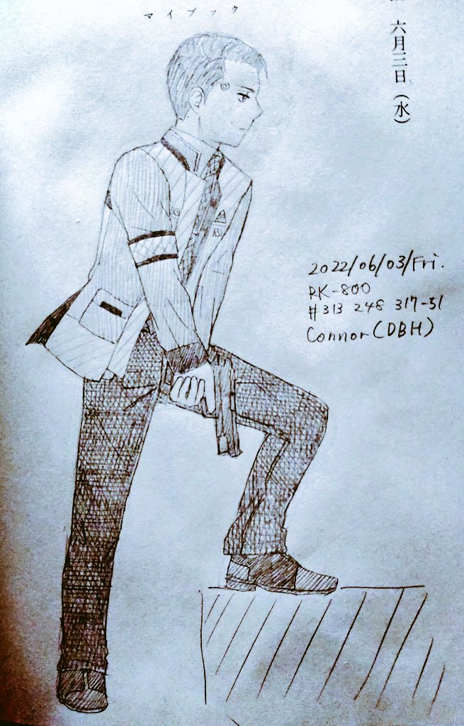 JoshuaAnne11's tweet photo. 2022/06/03/Fri.RK-800 #313 248 317-51Connor(Detroit:Become Human) https://t.co/mae1ejLI5R