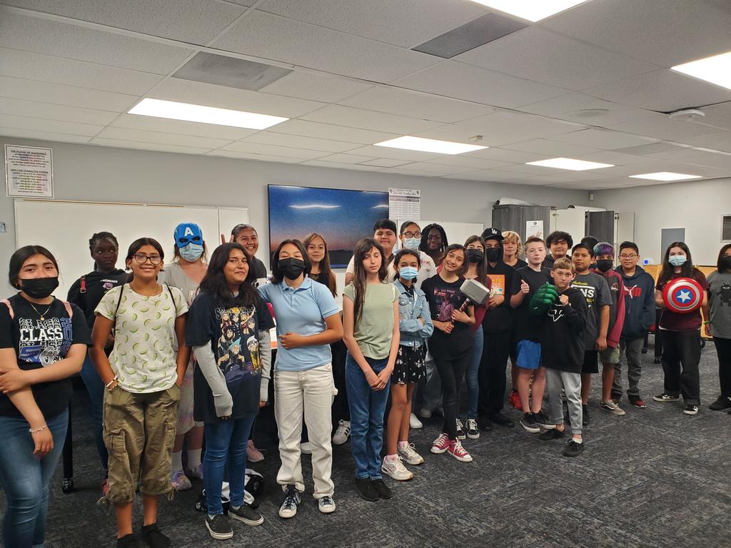 RoninTeacher's tweet photo. Last day of 6th grade is over!  We returned to the classroom this year and S's leaving triumphant in building, learning, and growing.  Thank you @sierravistak6 for everything.  Peace out! https://t.co/wDII7jW5ep