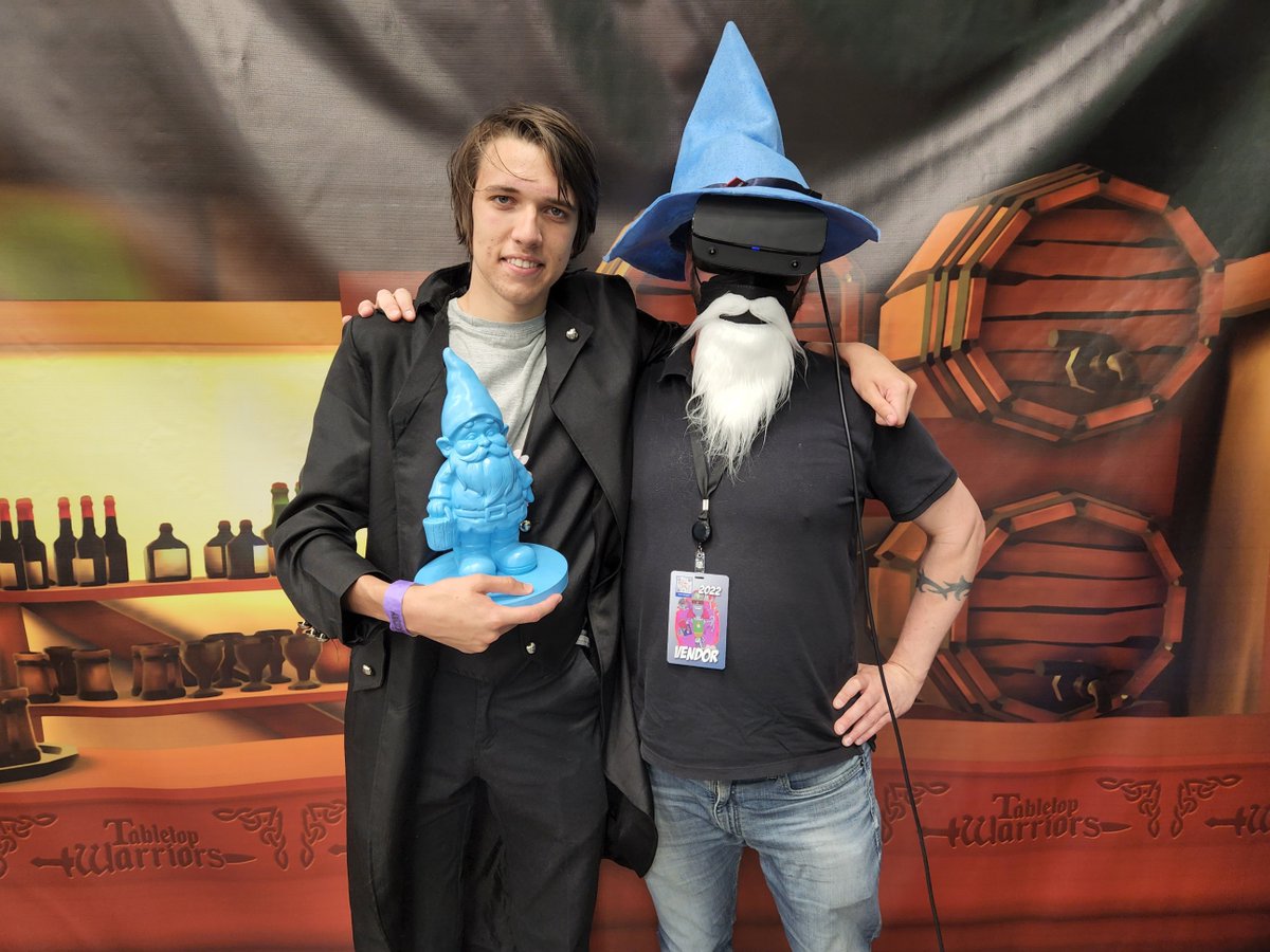 MadGoblinGaming's tweet photo. Thanks Ryan for saving the gnomes!
#popcon2022
#tabletopwarriorsVR https://t.co/E8G2BKBQAN