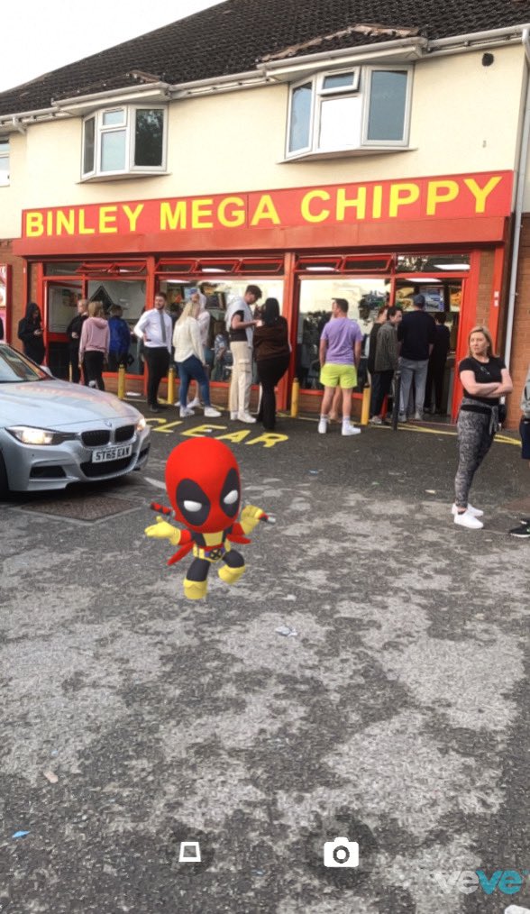 squiglestick's tweet image. Deadpool arriving to see what the fuss is about @veve_official #Binleymegachippy