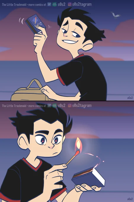 Campfire part 2 🐠🧯
Read one week ahead on #WEBTOON https://t.co/4nzRfqDCCU
#thelittletrashmaid #trashmaid #mermaid #savetheplanet 