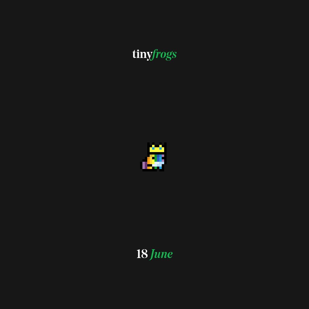 Froqorion's tweet photo. We are dropping our new collection 'Tiny Frogs' on the 18th of June.  

If you are looking to join one of the caring, loving and fun communities . Here's your chance!

Supply: 2222
Mintcost: 10FTM (!) https://t.co/ix7elpd3a9