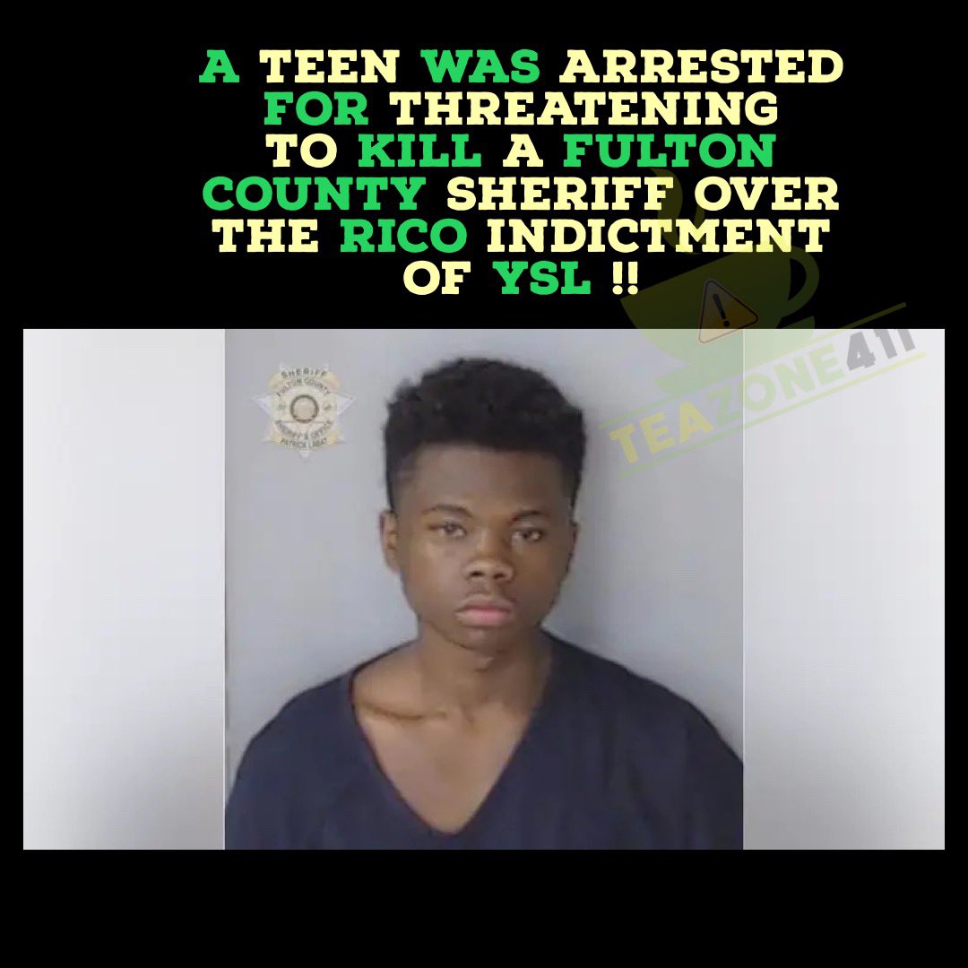 Ohhhh boy #YoungThug fans definitely to not play about him. A teen is faces alot of felony charges after threatening to kill a Fulton County sheriff over the rico indictment of #YSL !! 👀👀👀👀😱😱😱😱😱