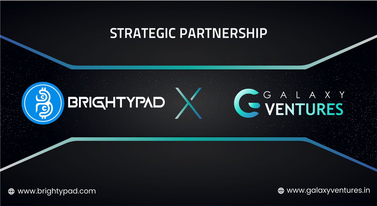We are delighted to announce our strategic partnership with <a href="/gxvofficial/">Galaxy Ventures</a> 🥳🚀

What is Galaxy Ventures?

Galaxy Ventures is a Community Driven Private Investment Group. We help to invest in early/starting stage of potential blockchain companies.

<a href="/BrightyPad/">BrightyPad</a> 🤝 <a href="/gxvofficial/">Galaxy Ventures</a>