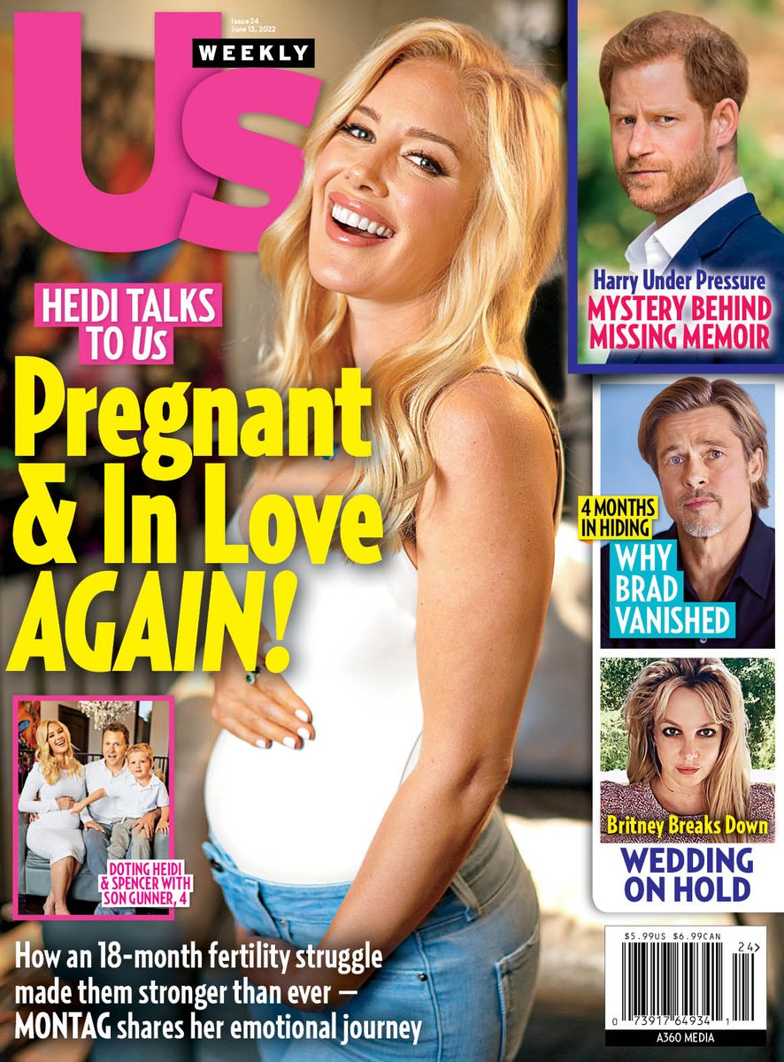 I scored the cover of <a href="/usweekly/">Us Weekly</a> this week with my portraits of <a href="/heidimontag/">Heidi Montag</a>  <a href="/spencerpratt/">Spencer Pratt</a>  and the very awesome <a href="/gunnerpratt/">gunnerpratt</a>  

Massive congratulations.