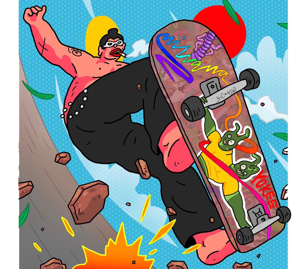 I’m not yet late! I’m just in time! <a href="/YokeeNFT/">Yokee✨</a> 
Here’s my #YokeeSkateArt entry.
Hope you’ll like it! 😍

<a href="/natchanon/">natchanon</a> <a href="/Sahred_toy/">Sahred Toy</a> <a href="/Monteesol/">S3 ⒺⓊ</a> <a href="/thanr/">Than</a>
