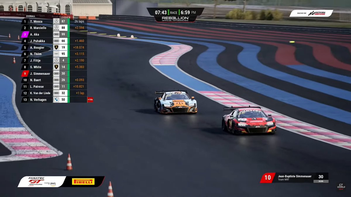 SaintéLoc Racing (@saintelocracing) on Twitter photo Last but not least and thanks to a great drive during the last minutes of the Esports GT Pro Series race, our Belgian 🚀 <a href="/BaertNicolasBE/">Nicolas Baert</a> grabs one point in the Silver Cup Teams Championship. Good job Nico !
Watch the race again 👉 youtube.com/watch?v=UbS50y…
#SROEsports #beAC Last but not least and thanks to a great drive during the last minutes of the Esports GT Pro Series race, our Belgian 🚀 <a href="/BaertNicolasBE/">Nicolas Baert</a> grabs one point in the Silver Cup Teams Championship. Good job Nico !
Watch the race again 👉 youtube.com/watch?v=UbS50y…
#SROEsports #beAC