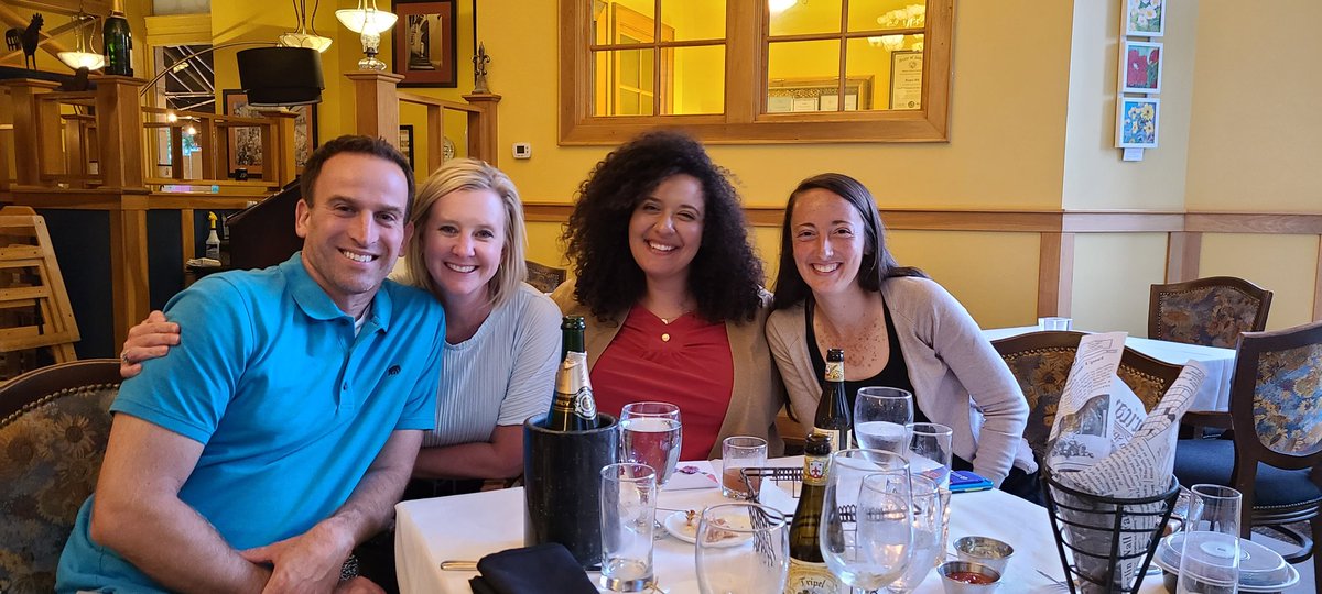 Douglas B Samuel (@dbsamuel_phd) on Twitter photo One of my favorite traditions of being a graduate mentor is to take students out to celebrate dissertation defenses.
Michelle and I were thrilled to do that for <a href="/AssaadLily/">Lily Assaad (she/her)</a> last night at <a href="/bistro501/">Bistro 501</a>! Even more special was to also celebrate Lily and her wife's recent marriage! One of my favorite traditions of being a graduate mentor is to take students out to celebrate dissertation defenses.
Michelle and I were thrilled to do that for <a href="/AssaadLily/">Lily Assaad (she/her)</a> last night at <a href="/bistro501/">Bistro 501</a>! Even more special was to also celebrate Lily and her wife's recent marriage!