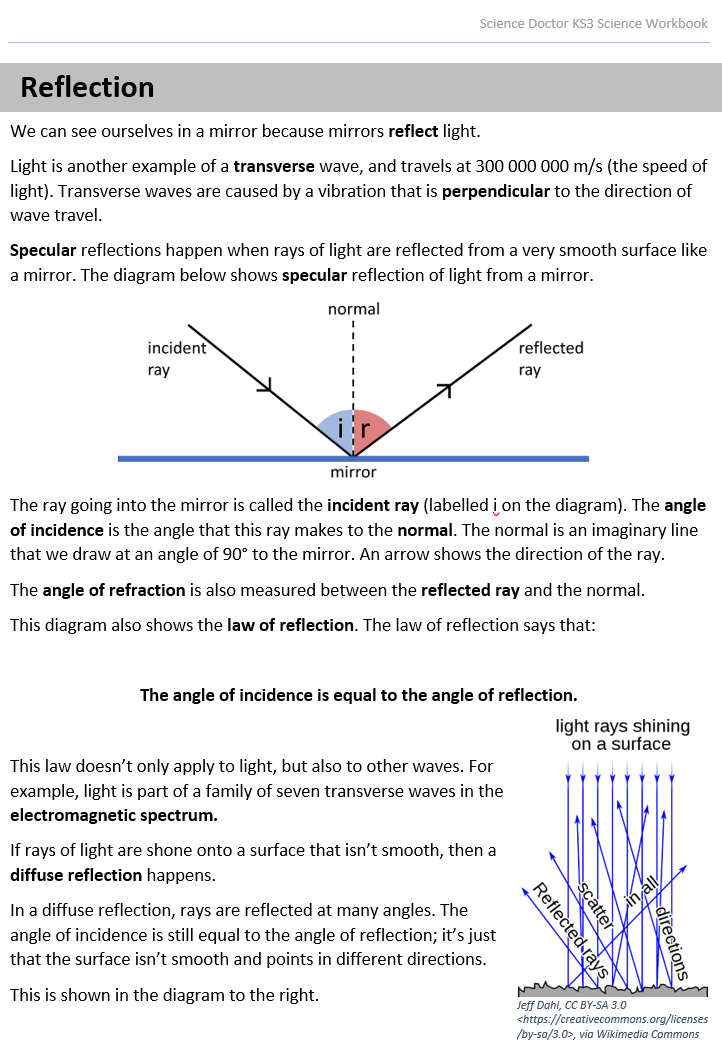 edmunds_dr's tweet photo. ***A KS3 resource a day - DAY 53***

COVID is not fun; I think I've completed Netflix. 

This got written while I was watching a particularly awful movie (recommendations for ones that aren't awful pls).

KS3 sheet on "reflection", freely downloadable at:

https://t.co/mTjcrWxok6 https://t.co/6EpUVI9VQZ