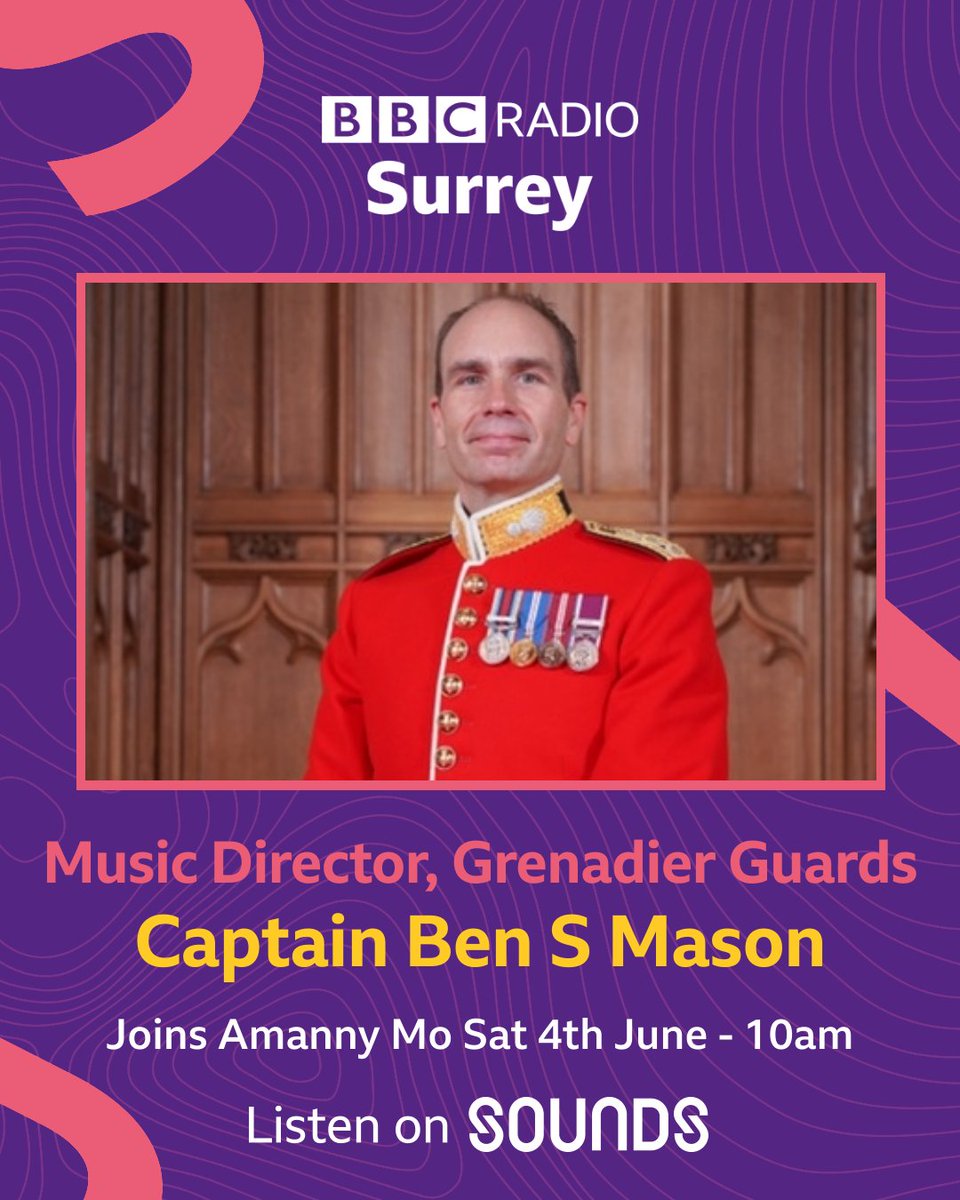 AmannyMo's tweet photo. Very #excited to host #rightroyal affair Saturday 10am @BBCSussex @BBCSurrey + #platinumjubilee reports๐ป
๐ฌ๐งRoyal Artist @JeremyHoughton
๐ฌ๐งMusic Director @GrenadierGds Captain Ben S Mason
๐ฌ๐ง Films @screenarchive
+ #localarts @BBCSounds
๐ง:https://t.co/yZuaZB4TPF
๐ท:Crown https://t.co/Q6AO3Cl01d