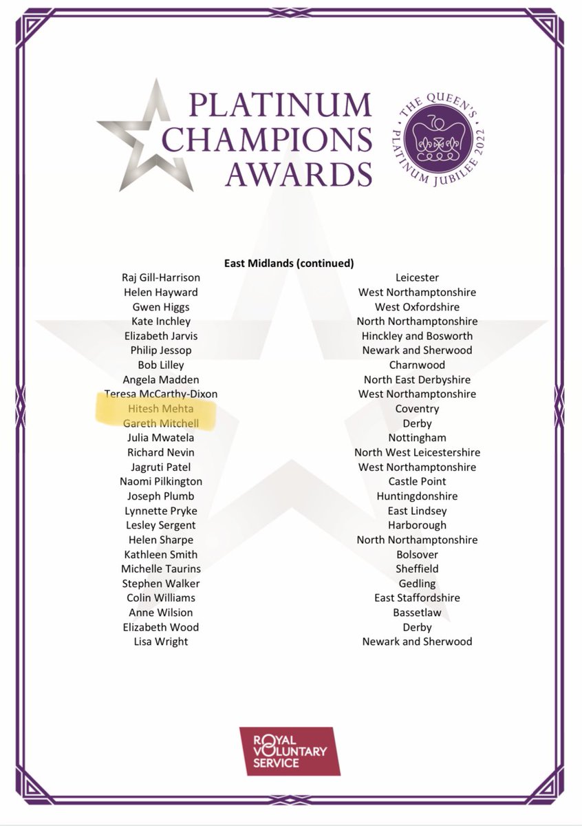 Helen Kirkman (@h3lenkirkman) on Twitter photo Just spoken to one of our amazing <a href="/SpecialsWMP/">West Midlands Police Specials</a> and heard he has been named as one of the <a href="/RoyalVolService/">Royal Voluntary Service</a> #PlatinumChampions 🎉👏🥳👊
Special Sgt Hitesh Mehta, what an awesome achievement, you should be incredibly proud, I know we are incredibly proud of you 👏💙
#Volunteers Just spoken to one of our amazing <a href="/SpecialsWMP/">West Midlands Police Specials</a> and heard he has been named as one of the <a href="/RoyalVolService/">Royal Voluntary Service</a> #PlatinumChampions 🎉👏🥳👊
Special Sgt Hitesh Mehta, what an awesome achievement, you should be incredibly proud, I know we are incredibly proud of you 👏💙
#Volunteers