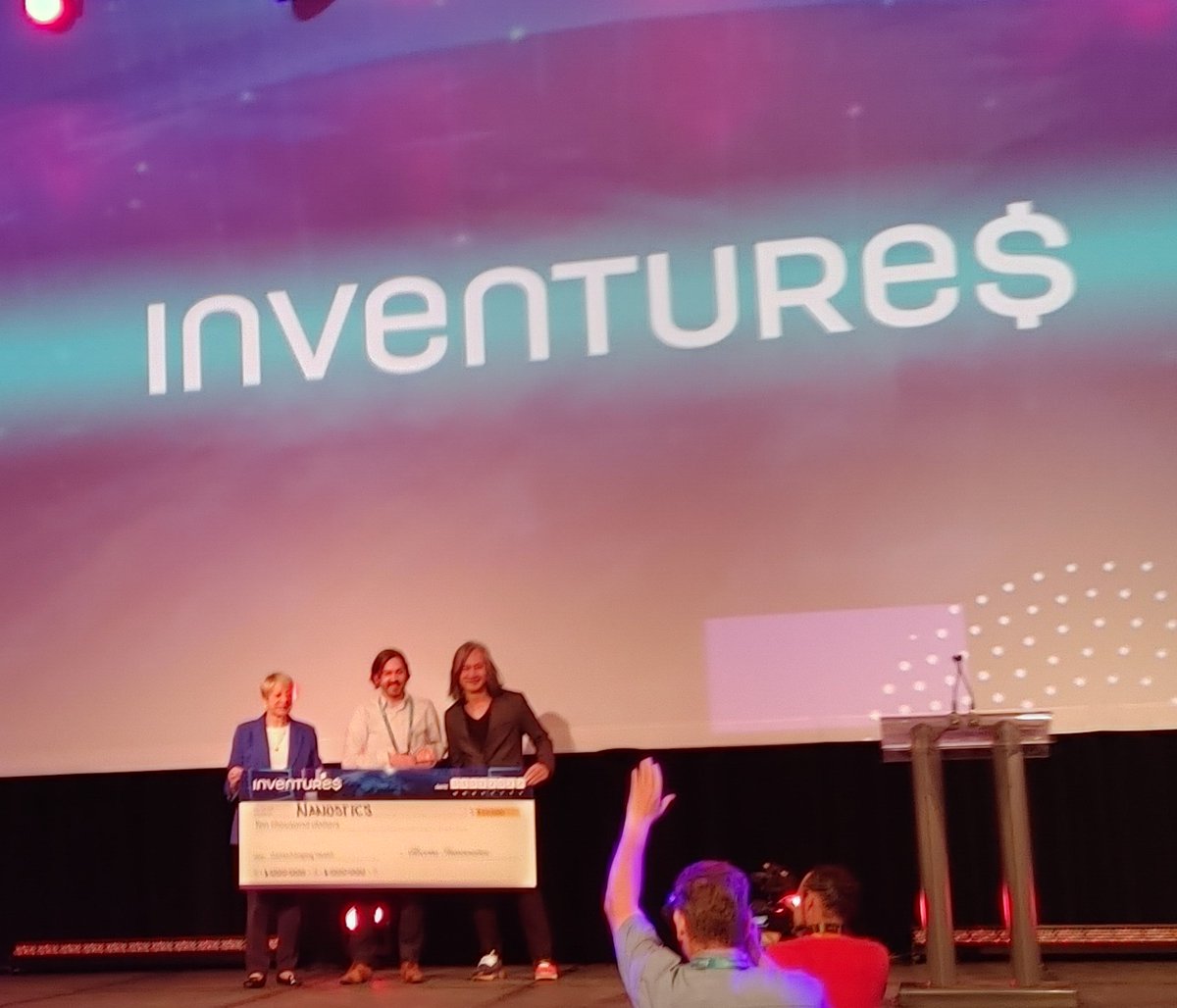 And the winner in the Game changing health category in the pitch competition is <a href="/nanostics/">Nanostics Inc.</a>! Big congratulations!!!! Well deserved! <a href="/INVENTUREScan/">Inventures Canada</a> #innovation #health