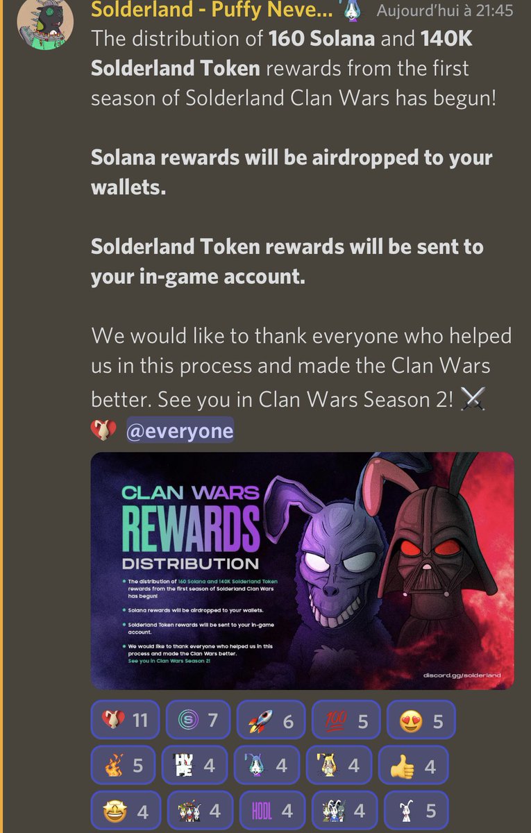 We do love this kind of announcement from <a href="/Solderland/">SOLDERLAND 🐰 🦫</a> 😍