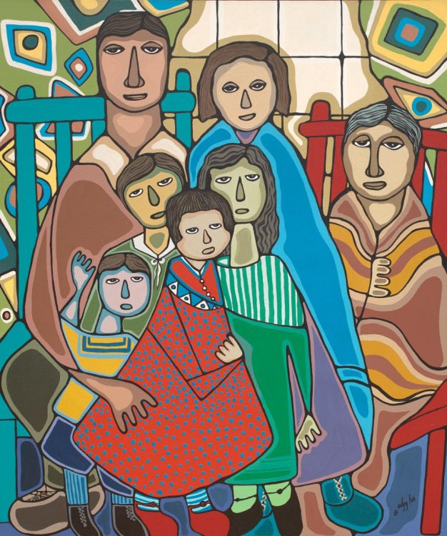 albertwisco's tweet photo. Here’s Daphne Odjig’s soulful Family Matters https://t.co/fMEx2HmRxb