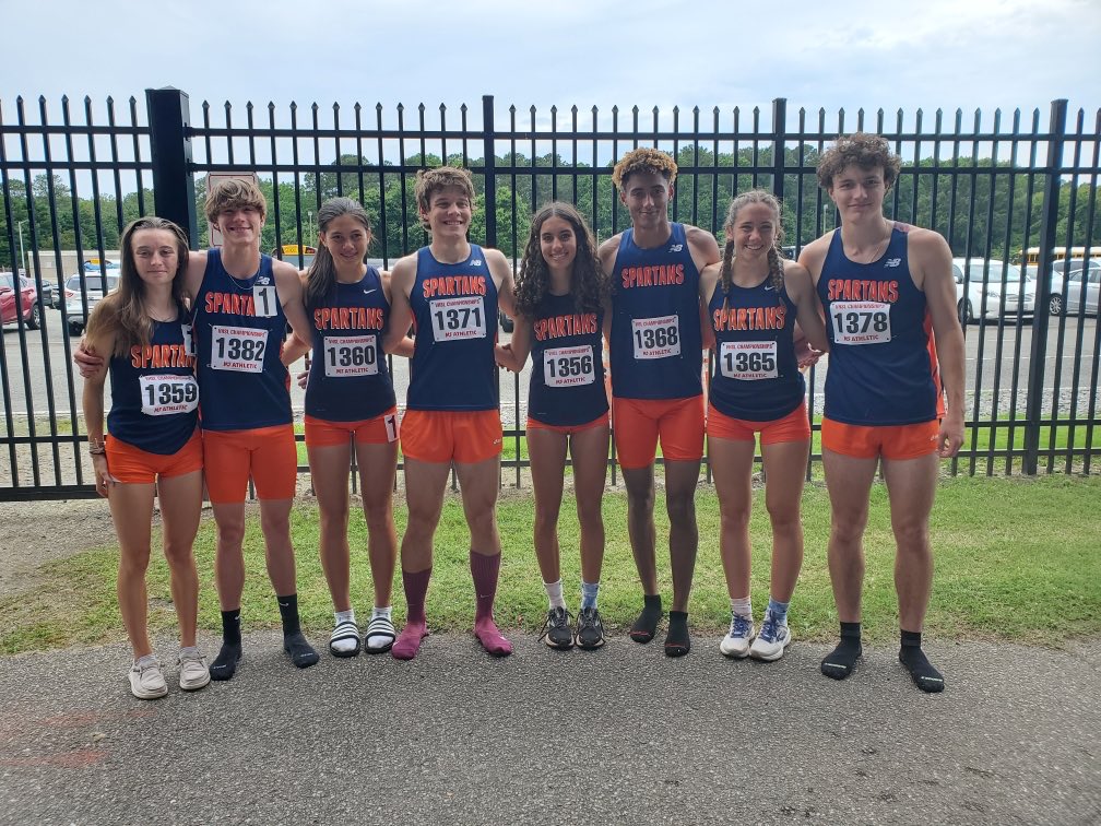 Congratulations to the boys and girls 4x800 relay teams that won the state championships today in new meet records.