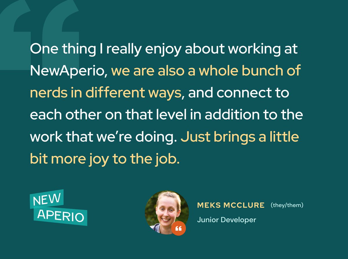 Get on our nerd level 🤓 We're so proud of @MMcClure0100 for repping our team and our work in Elixir on this week's episode of <a href="/smartlogic/">SmartLogic</a>'s Elixir Wizards podcast! Listen and learn more about their journey as a developer and ergonomics enthusiast. newaperio.com/blog/new-aperi…