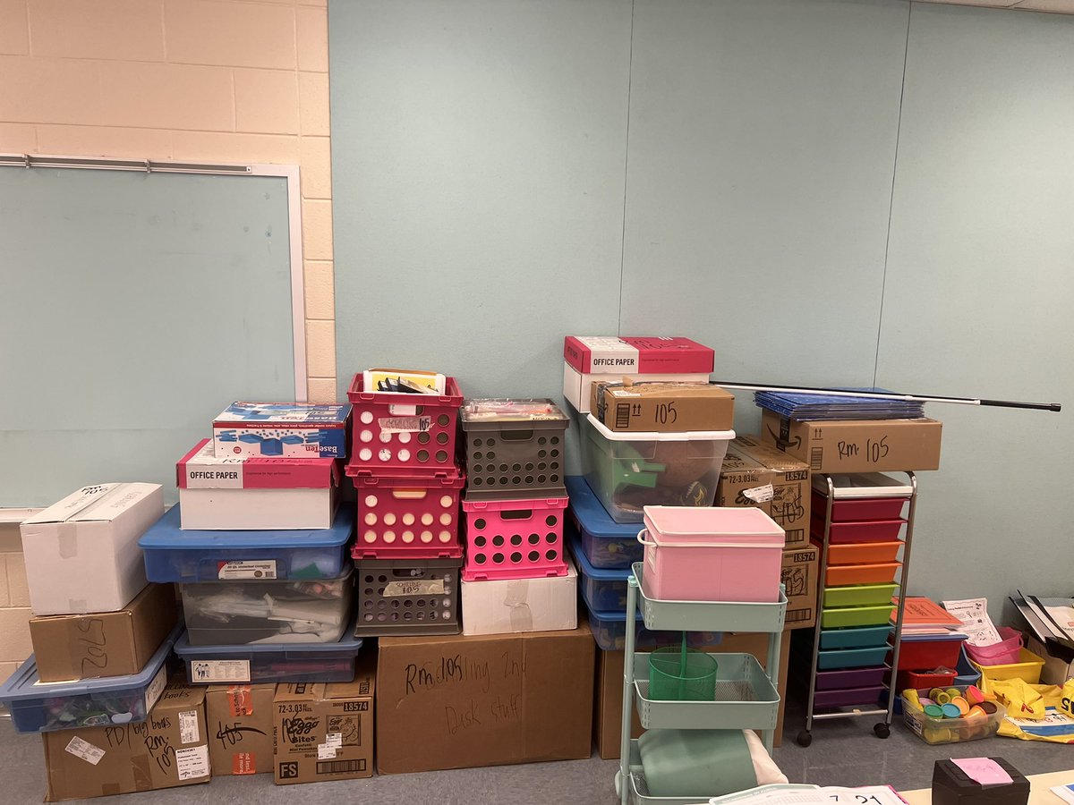 9 years of teaching, all packed up and moved in to new digs at <a href="/StCatherinesRVA/">St. Catherine's School</a>. Lots of transformation and growth in these last 9 years, but glad to be closer to home &amp; have my boy with me on campus at daycare! #lifeofateacher #theendisthebeginning #oneCCPS