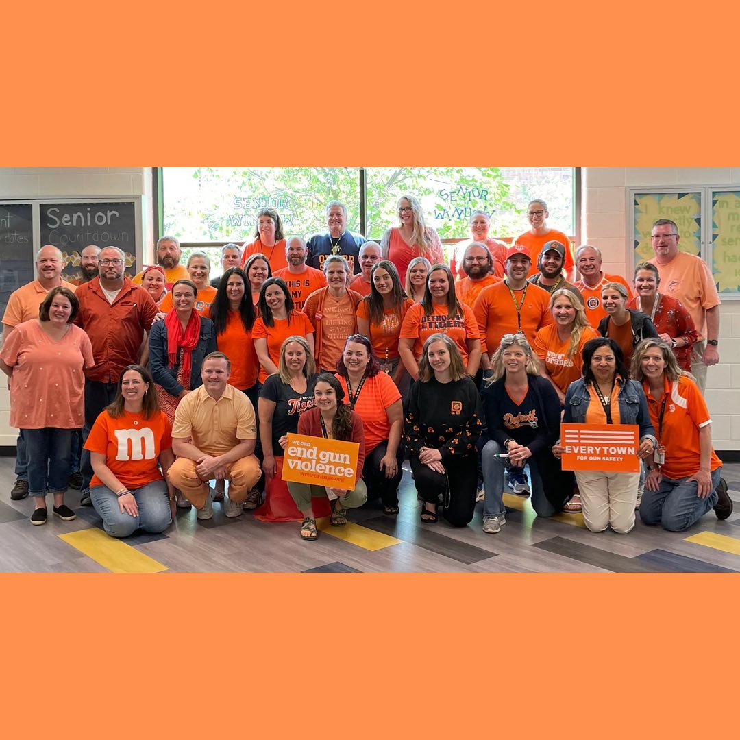 MalloryMcMorrow's tweet photo. Sharing with permission from my friend, constituent, and Oxford High School teacher Lauren Jasinski:

"If the statistics and news stories haven’t hit home yet, take a look at all of these people. These are gun violence survivors. These are students who were shot at school..." 1/ https://t.co/vnEkjBeavO