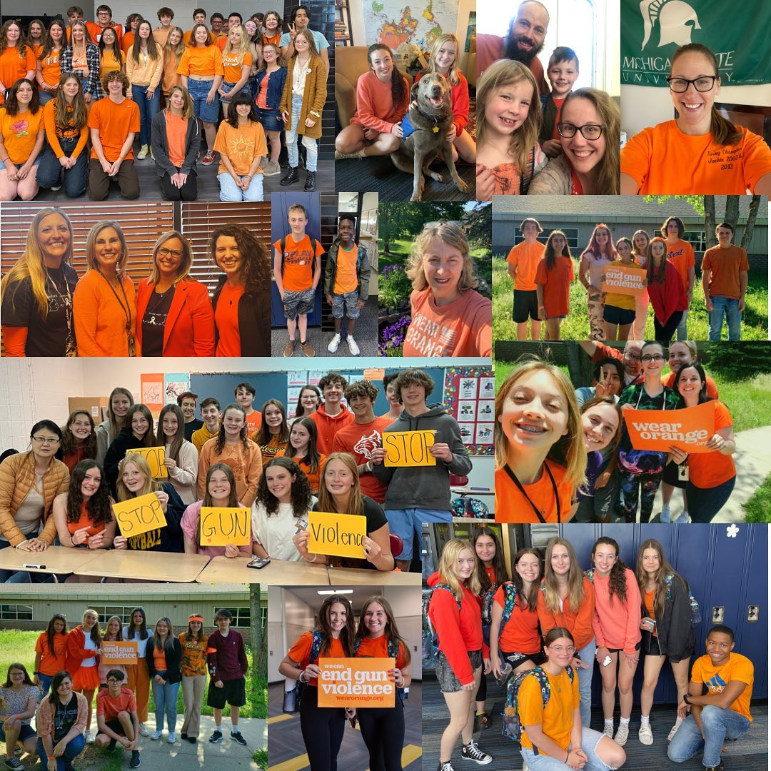 MalloryMcMorrow's tweet photo. Sharing with permission from my friend, constituent, and Oxford High School teacher Lauren Jasinski:

"If the statistics and news stories haven’t hit home yet, take a look at all of these people. These are gun violence survivors. These are students who were shot at school..." 1/ https://t.co/vnEkjBeavO
