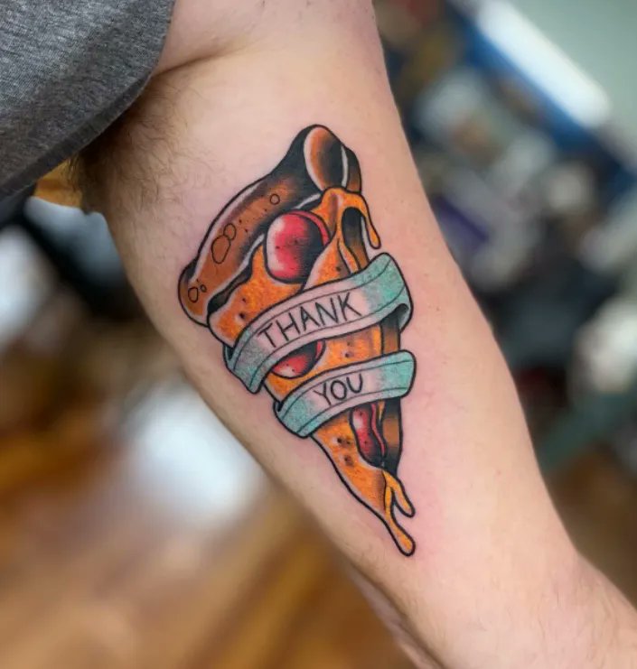 Discover 70+ pizza slice tattoo in.eteachers