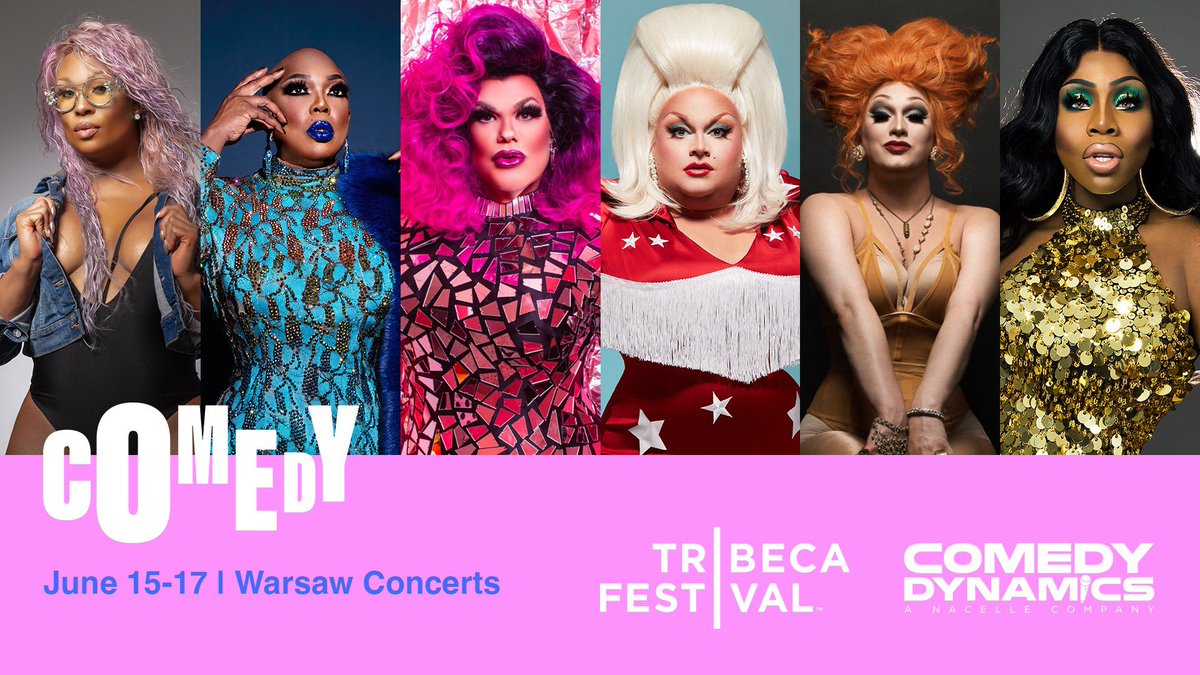 Come see me June 16th at 7pm as part of the @Tribeca Comedy Dynamics showcase. 🎟: ticketweb.com/event/live-fro… @Peppermint247 @BeBeZaharaBenet @dariennelake @TheGingerMinj @JinkxMonsoon @monetxchange