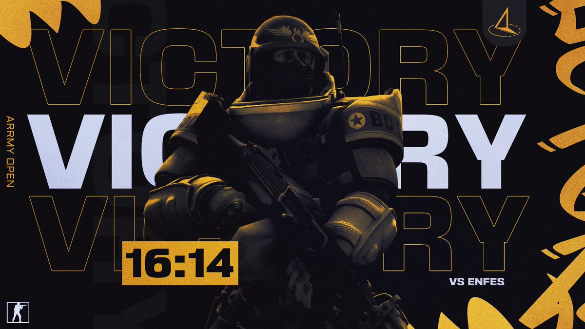 Przedszkole nie do pokonania 😋

Dziś zaliczyliśmy 3 wygraną w ARRMY Open grając na ekipę ENFES. Mecz się skończył wynikiem 16-14 na mapie de_nuke.

Super comeback zaliczony po powrocie z wyniku 6-13 gdzie Anonim zaliczył 1v5 Ace Clutch'a 😍

GG!
#antemeridiem