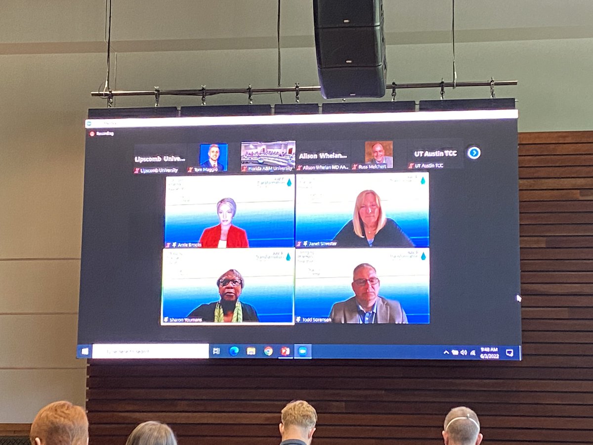 AnneRx's tweet photo. Robust discussion on health professions education led by Alison Whelan at BPEP Summit. What changes are needed to bridge education & practice & drive practice transformation? @NDMPharmacy #BPEPsummit https://t.co/JX4v9r78P8