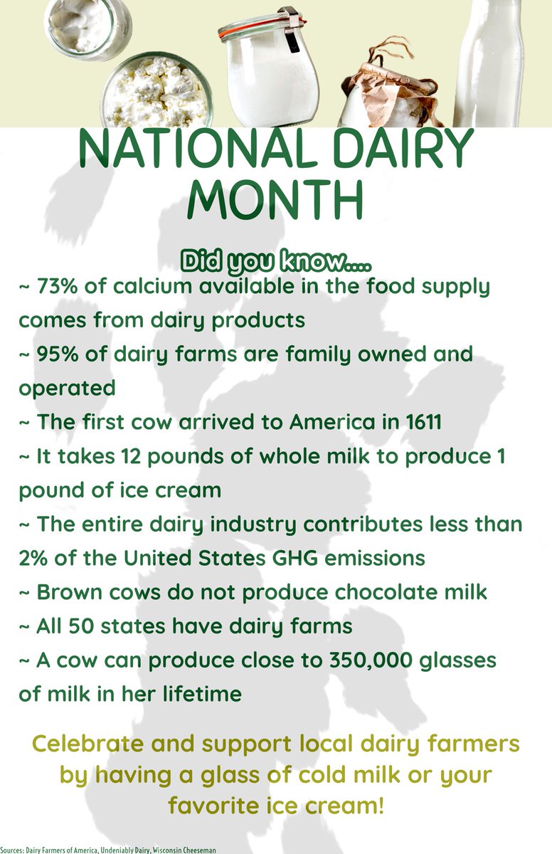 Fun facts about cows n’ stuff :) 
#NationalDairyMonth #DrinkMilk #GotMilk #KristaLovesCows