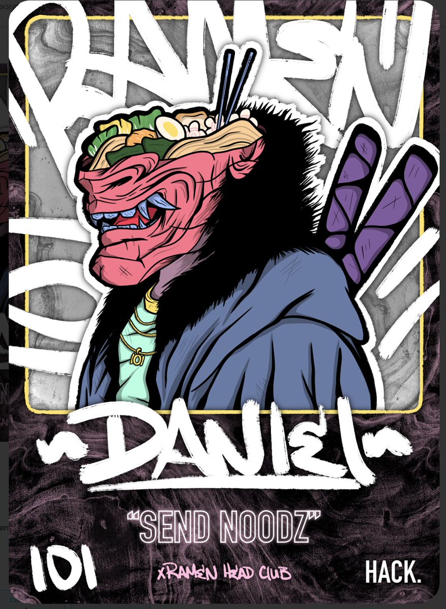 When @TheNoodiesNFT sent his 1:1 for our series #002 we were speechless. 

Just 👏 look 👏 at 👏 it 👏