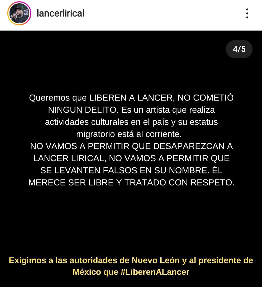 McKraynos's tweet image. Necesitamos justicia para Lancer Lirical , uno de los mejores raperos del habla hispana para mí gusto...está sufriendo un trato pauperrimo y unos hechos tan fuertes que nadie merece en este mundo vivir, por favor apoyen y difundan, #LiberenALancer