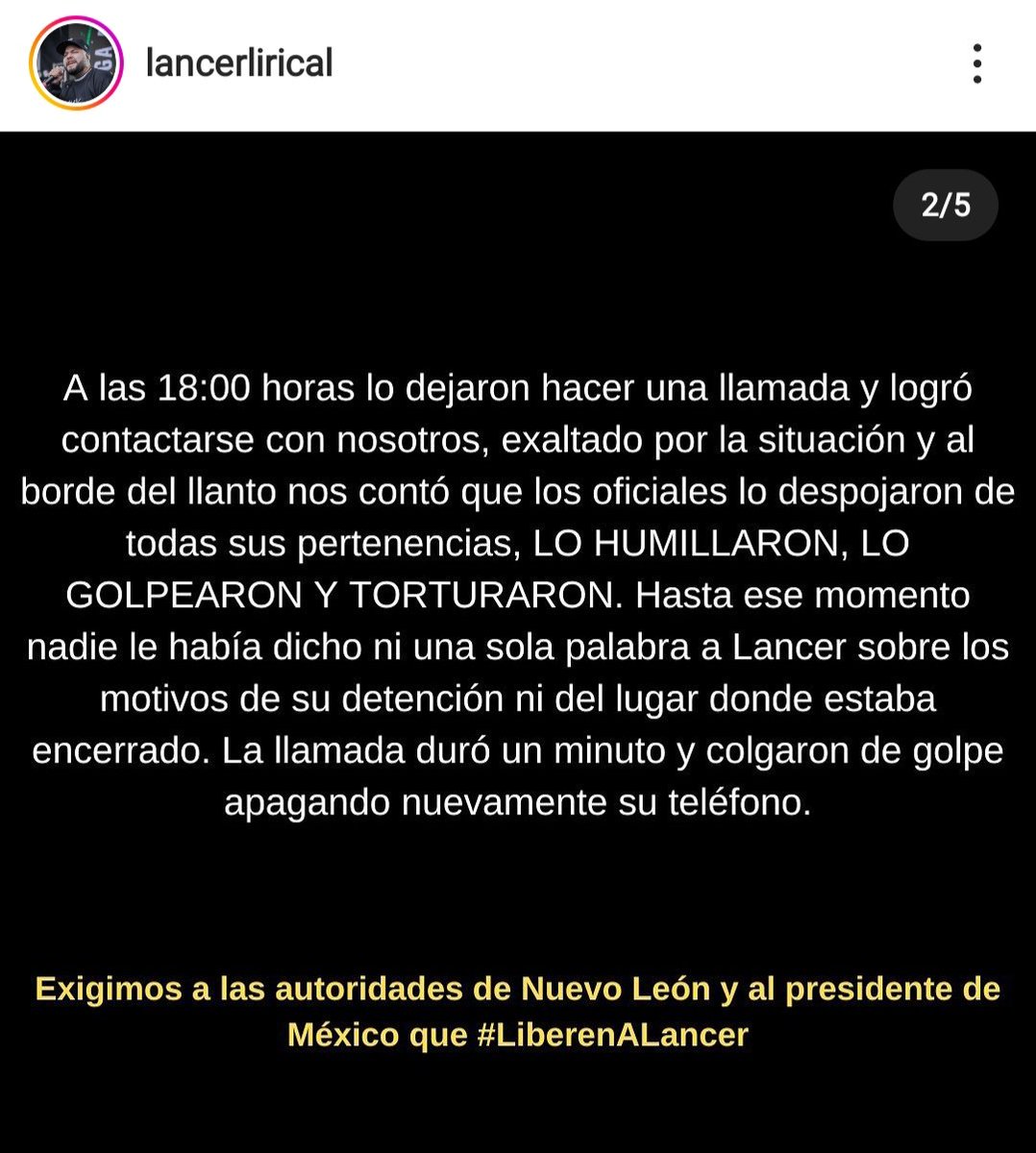McKraynos's tweet image. Necesitamos justicia para Lancer Lirical , uno de los mejores raperos del habla hispana para mí gusto...está sufriendo un trato pauperrimo y unos hechos tan fuertes que nadie merece en este mundo vivir, por favor apoyen y difundan, #LiberenALancer