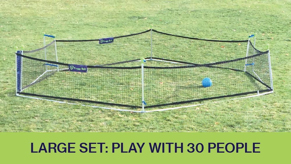 CastleSportsTe1's tweet photo. Gaga Ball- Froggy Ball has two versions: 30 player and 15 player. You choose which size is best for your group! https://t.co/ovLdgY0ed4