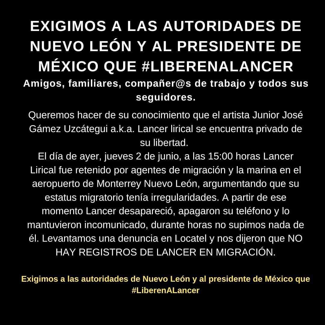 Luis20396781's tweet image. @lopezobrador_  y @samuel_garcias 
#LiberenALancer