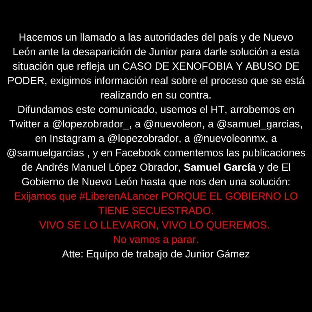 Luis20396781's tweet image. @lopezobrador_  y @samuel_garcias 
#LiberenALancer