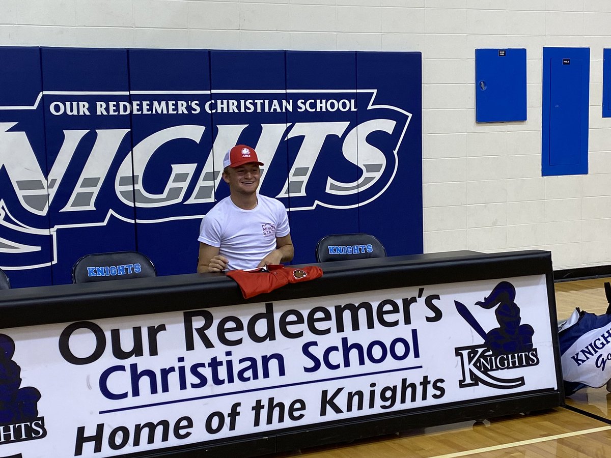Standout student athlete Zach Hendrickson from Our Redeemer’s Christian School signs at the next level with <a href="/MSUBeaversMGolf/">Minot State Men's Golf</a> 

Here are the sights and scenes from the signing event #NDPreps