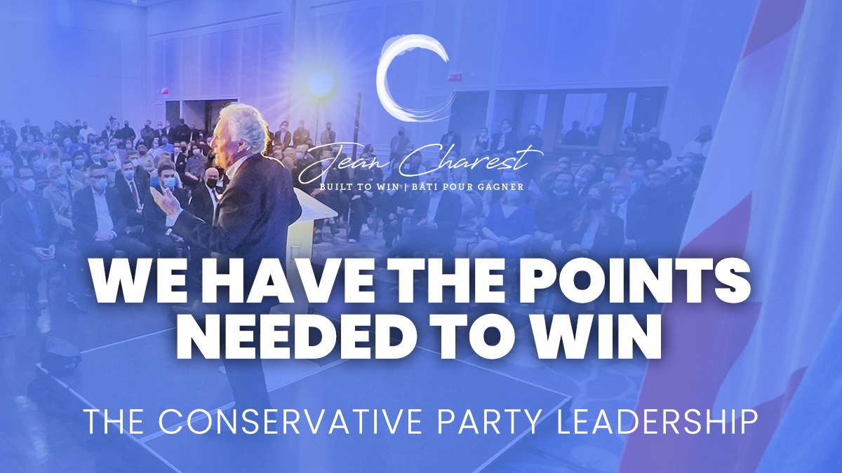 JeanCharest_'s tweet photo. We are excited to confirm that we have the points needed to win the Conservative Party leadership!
We have recruited tens of thousands of new members, and re-engaged thousands of past members.
There is still a lot of work to do. Getting out the vote is critical to our victory. https://t.co/G7meP8tDbN