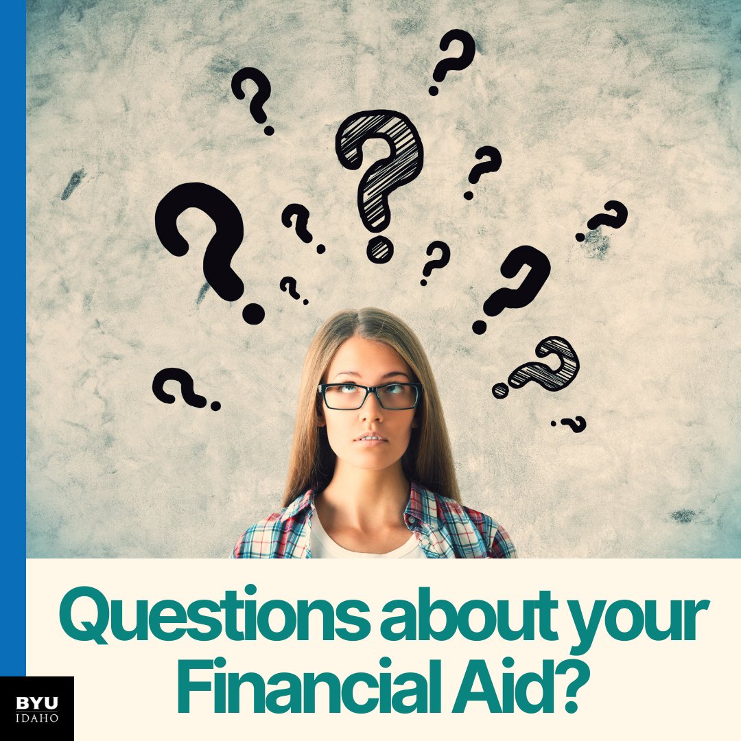BYUIFinAid's tweet photo. Now is the perfect time to contact us about questions you have regarding the FAFSA, federal aid, BYUI grants, or other private scholarships or loans. Email financialaid@byui.edu  

#byuifinancialaid #FAFSA #federalstudentloans #byuigrants #scholarships #byuicampus #byuionline https://t.co/AzPlpKY9IX